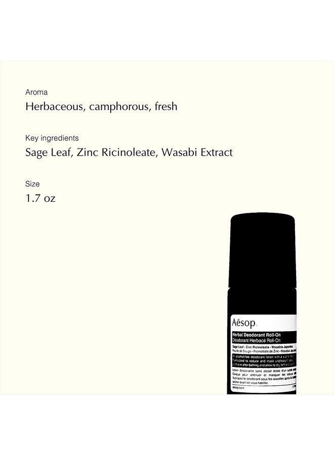 Aesop Deodorant Roll-On | 50 mL | Paraben, Cruelty-free & Vegan - Image 3
