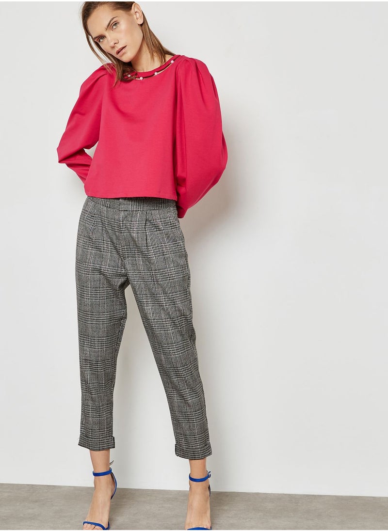 ELLA Pearl Cut Out Neck Sweatshirt  - Image 4