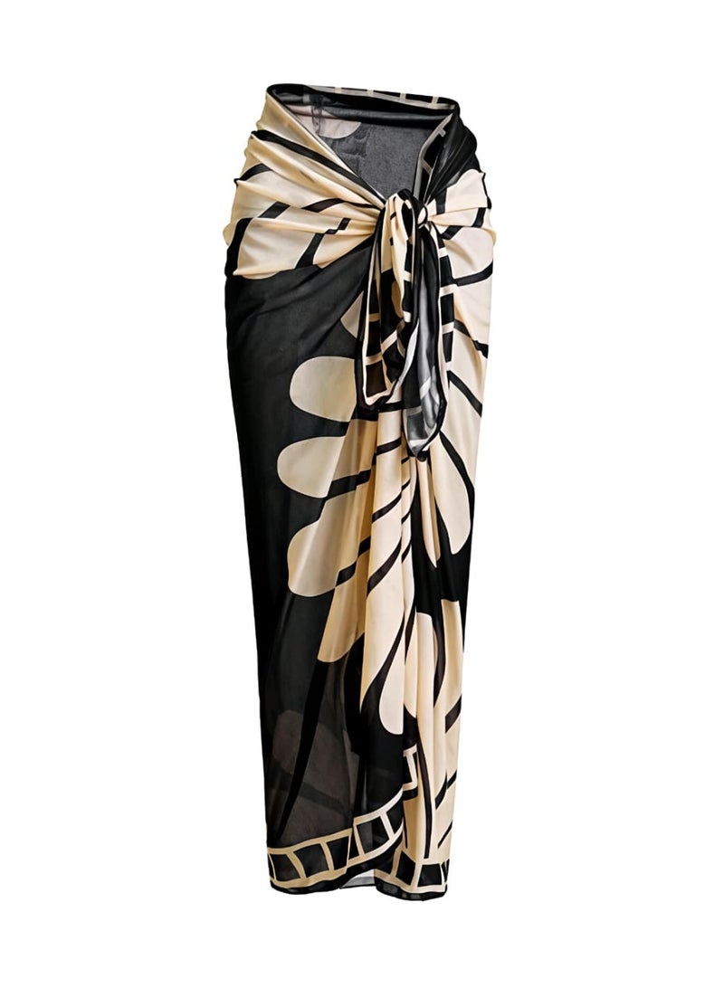 Shein Women Vacation Beach One-Piece Swimsuit With Cover Up Skirt For Summer FROM SHEIN - Image 3