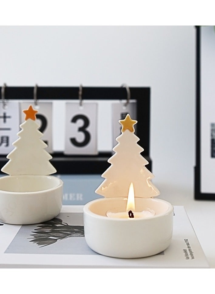 Christmas Tree Candlestick Cross Border Fragrance Decoration Ornament Christmas Gift Home Candle Aromatherapy - Image 2