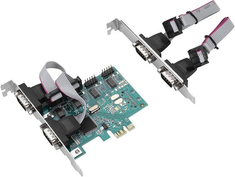 بطاقة توسعة من نوع PCI-E إلى RS232 بـ 4 منافذ سلسلية، تحتوي على وحدة تحكم PCI من نوع A، وتضم 4 منافذ سلسلية بـ 9 أطراف مزودة بوظائف التحكم في المودم، مناسبة لأنظمة نقاط البيع (POS) والاستخدامات الصناعية. - Image 5