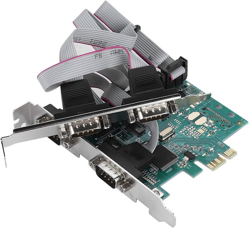 بطاقة توسعة من نوع PCI-E إلى RS232 بـ 4 منافذ سلسلية، تحتوي على وحدة تحكم PCI من نوع A، وتضم 4 منافذ سلسلية بـ 9 أطراف مزودة بوظائف التحكم في المودم، مناسبة لأنظمة نقاط البيع (POS) والاستخدامات الصناعية. - Image 4