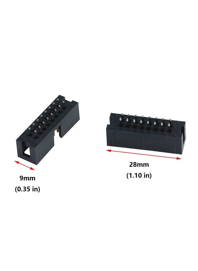 Antrader 30Pcs Lot Dc3 16 Pin 2 X 8Pin Double Row Pitch 2.54Mm Doublespaced Straight Pin Male Idc Socket Box Header Connector - Image 4