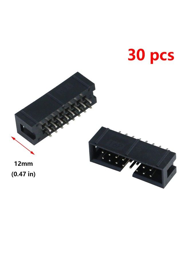 Antrader 30Pcs Lot Dc3 16 Pin 2 X 8Pin Double Row Pitch 2.54Mm Doublespaced Straight Pin Male Idc Socket Box Header Connector - Image 3