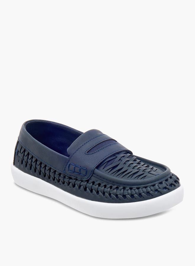 Mister Duchini Boys Weave Textured Slip-On Loafers Ramadan Collection - Image 2
