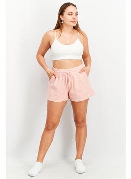 Splendid Women Side Pocket Drawstring Basic Shorts, Pink  - Image 3