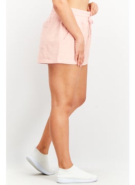 Splendid Women Side Pocket Drawstring Basic Shorts, Pink  - Image 4