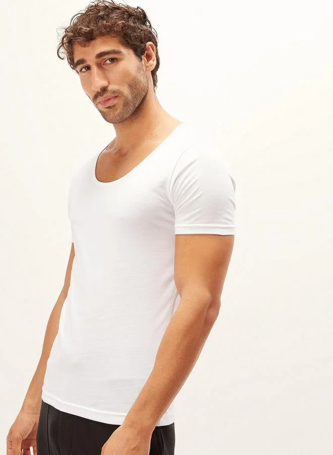 سبلاش فيڤ Set of 3   Round Neck Vest with Short Sleeves