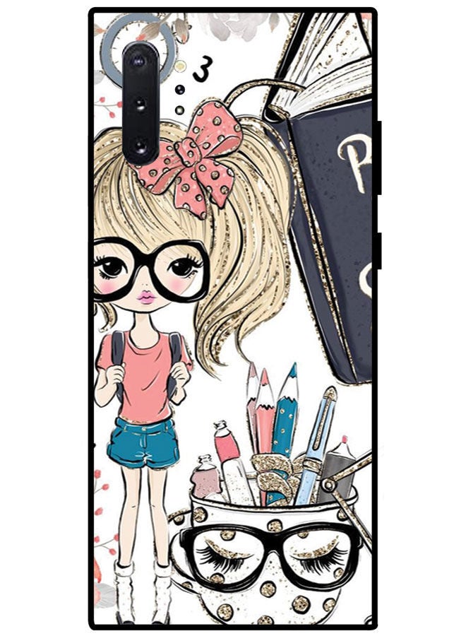 Protective Case Cover For Samsung Galaxy Note 10 Plus Smart Series Printed Protective Case Cover for Samsung Note 10 Plus Study Girl
