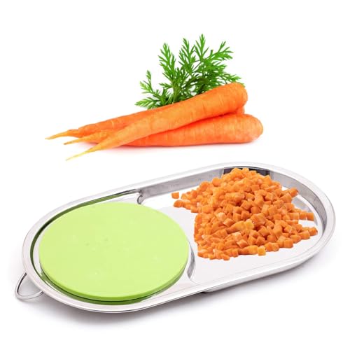 KCL Stainless Steel - Capsule Shaped Vegetable Chopping Board with Storage Container | Compact & Portable Chopping Board | Ideal for Kitchen, Travel & Camping - Image 2