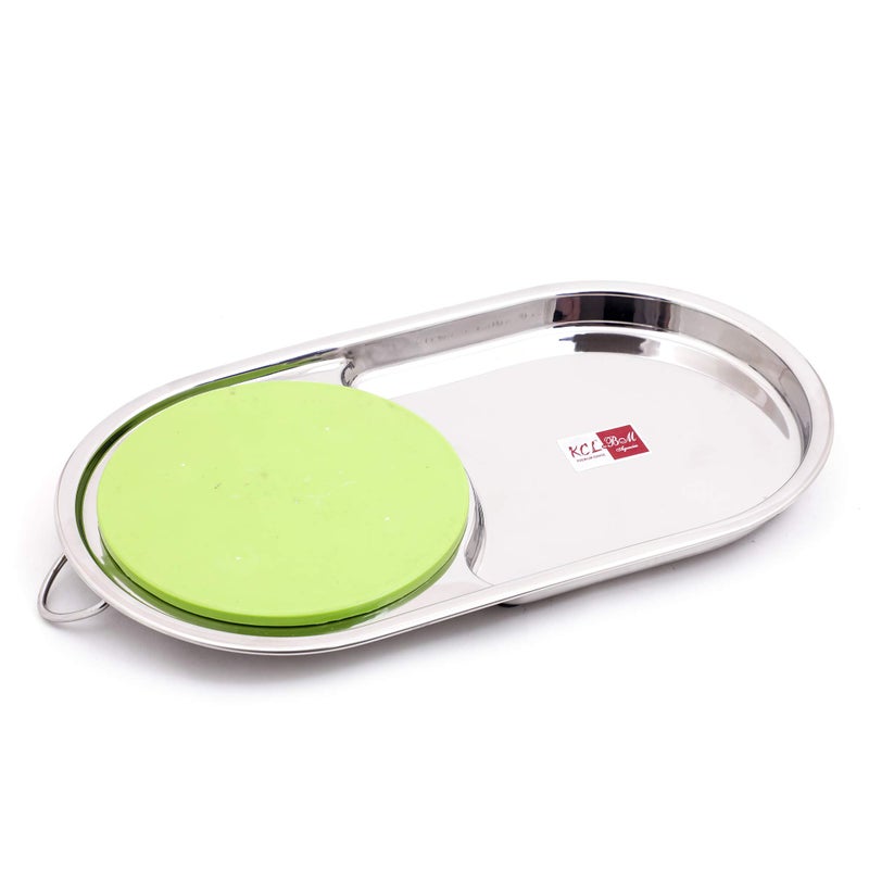 KCL Stainless Steel - Capsule Shaped Vegetable Chopping Board with Storage Container | Compact & Portable Chopping Board | Ideal for Kitchen, Travel & Camping - Image 5