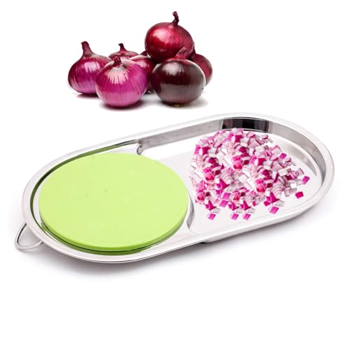 KCL Stainless Steel - Capsule Shaped Vegetable Chopping Board with Storage Container | Compact & Portable Chopping Board | Ideal for Kitchen, Travel & Camping - Image 3