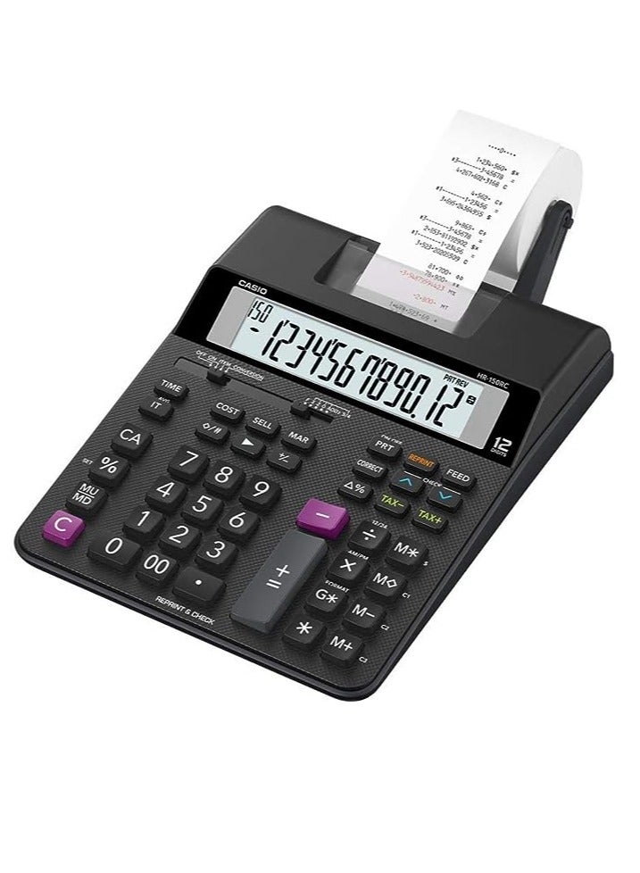 Casio HR 150RC Printing Calculator Black