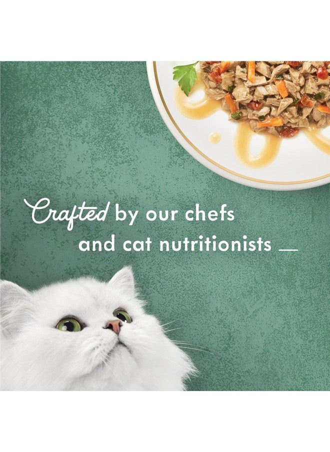 Fancy Feast - Y Feast Wet Cat Food, Medleys Tuna Primavera With Tomatoes, Carrots And Spinach In A Silky Broth  (Pack Of 24) 3 Oz. Cans - Image 1