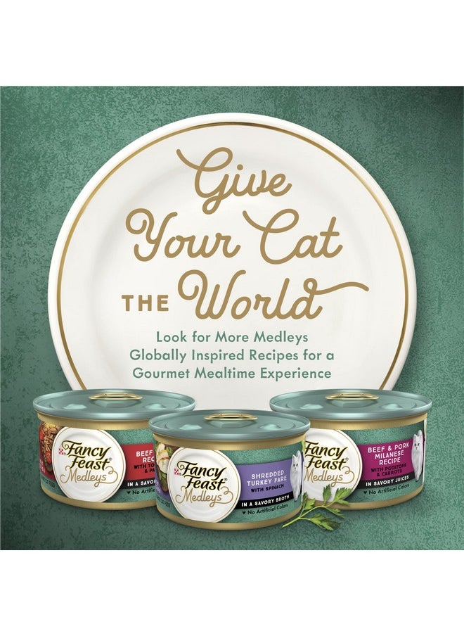 Fancy Feast - Y Feast Wet Cat Food, Medleys Tuna Primavera With Tomatoes, Carrots And Spinach In A Silky Broth  (Pack Of 24) 3 Oz. Cans - Image 1