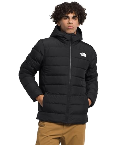 THE NORTH FACE Men's Aconcagua 3 Hooded Jacket | Insulated Winter Coat, Wind & Water Resistant, Attached 3 Piece Hood with Cinch Cord, TNF Black-NPF, X-Large - Image 1