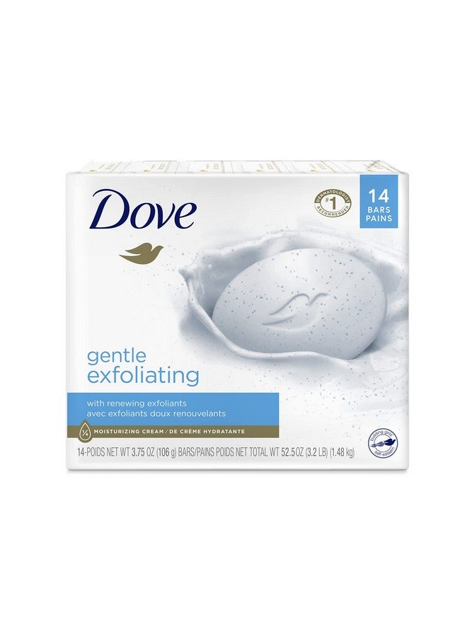 دوف صابون دوف بيوتي بار أكثر ترطيبًا من الصابون العادي، مقشر لطيف مع منظف لطيف لبشرة أكثر نعومة وسلاسة، 3.75 أونصة، عبوة من 14 قطعة - Image 1