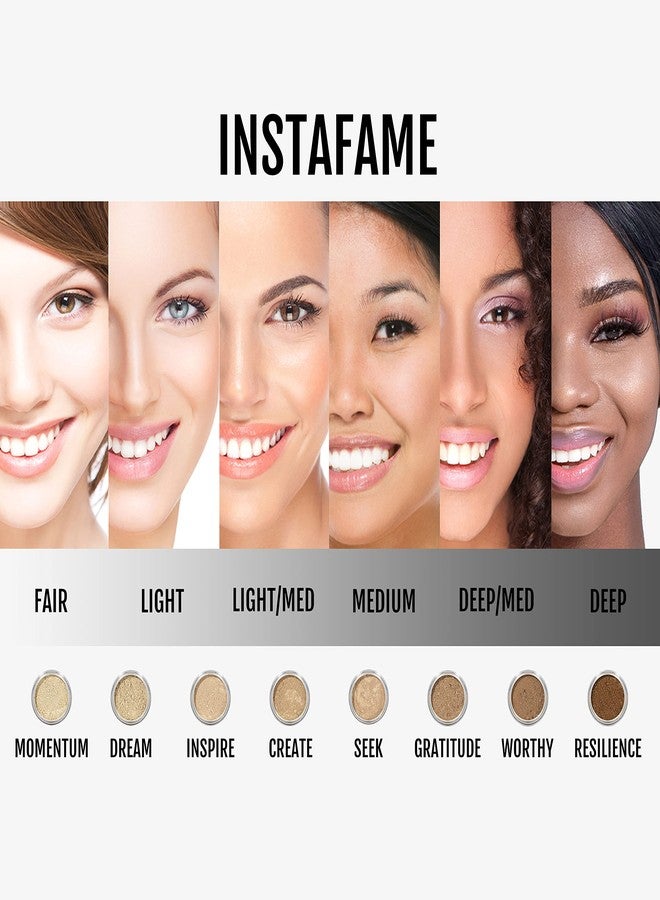 BaeBlu InstaFame Loose Mineral Foundation Powder, Full Coverage Matte With Natural SPF for Sensitive Skin, Create - Image 3