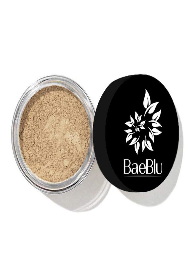BaeBlu InstaFame Loose Mineral Foundation Powder, Full Coverage Matte With Natural SPF for Sensitive Skin, Create - Image 1