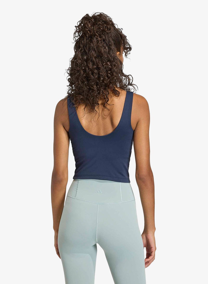 Adidas 3-Stripes Studio All Me Light Support Tank - Image 2