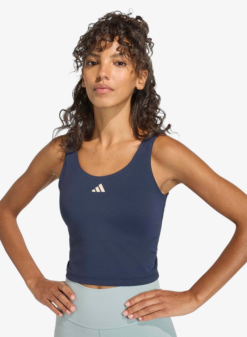 Adidas 3-Stripes Studio All Me Light Support Tank - Image 4