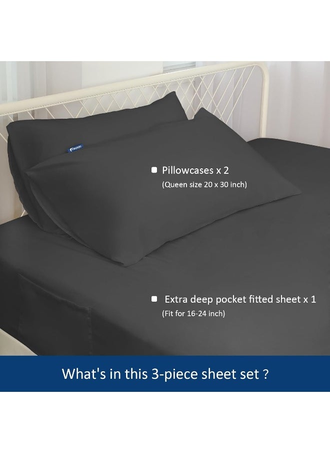 Moonsea Moonsea Extra Deep Pocket Queen Sheet Sets for Air Mattress  - Image 3