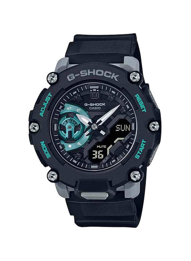 CASIO Unisex Analog Plus Digital Round Watch GA-2200M-1ADR - 50 mm - Black - Image 1
