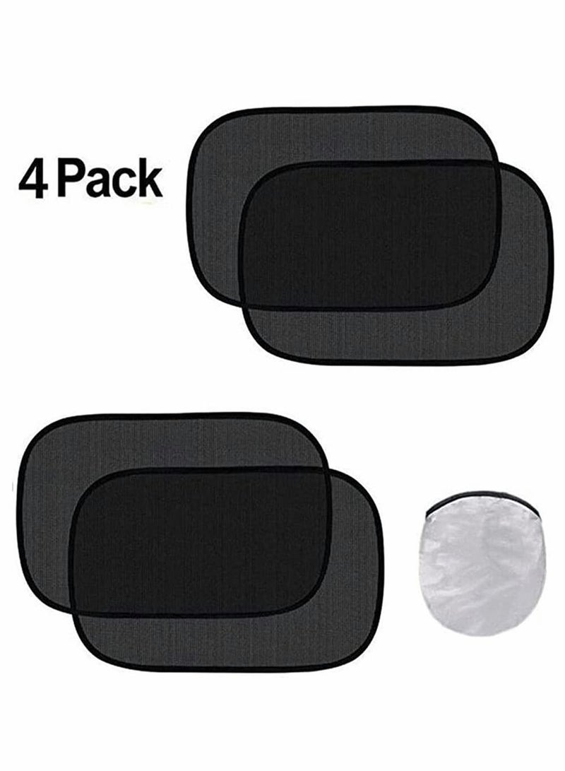 Car Window Shade Cling Sunshade, Sun Glare and UV Rays Protector, Window Car Sun Shades, 4 Pcs - Image 1