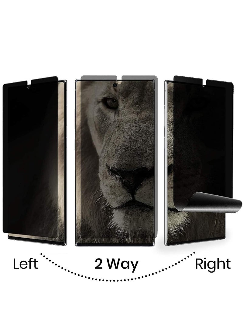 vesus [2 Pack] Galaxy S22 5G Privacy Screen Protector, Case Friendly, Support in-Screen Unlock, Full Adhesive Soft Film, 2 Way Anti-Spy Flexible Privacy TPU Film - Image 4