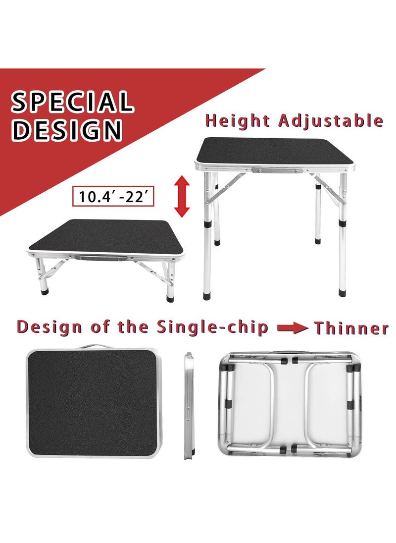 XiuWoo - Portable Trestle Outdoor Camping Table Aluminum Alloy Outdoor Folding Picnic Table Lightweight Trestle Outdoor Camping Table For Picnic Beach BBQ Party - Image 1