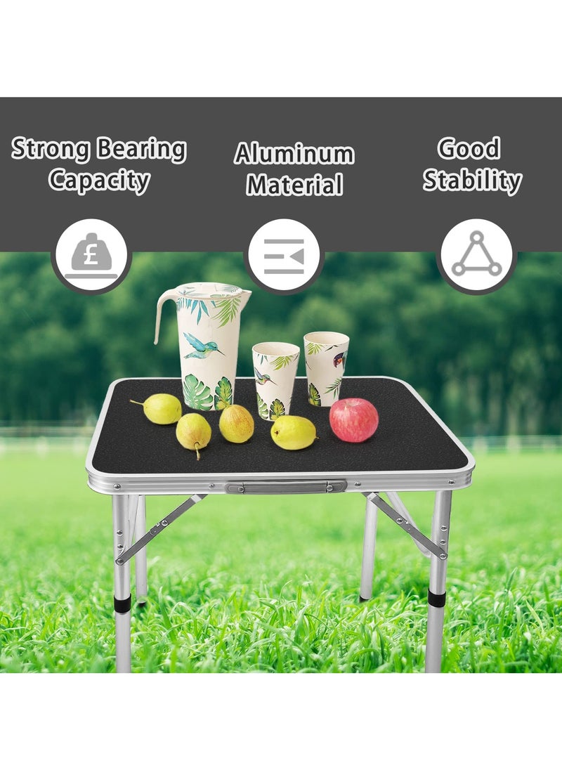 XiuWoo - Portable Trestle Outdoor Camping Table Aluminum Alloy Outdoor Folding Picnic Table Lightweight Trestle Outdoor Camping Table For Picnic Beach BBQ Party - Image 1