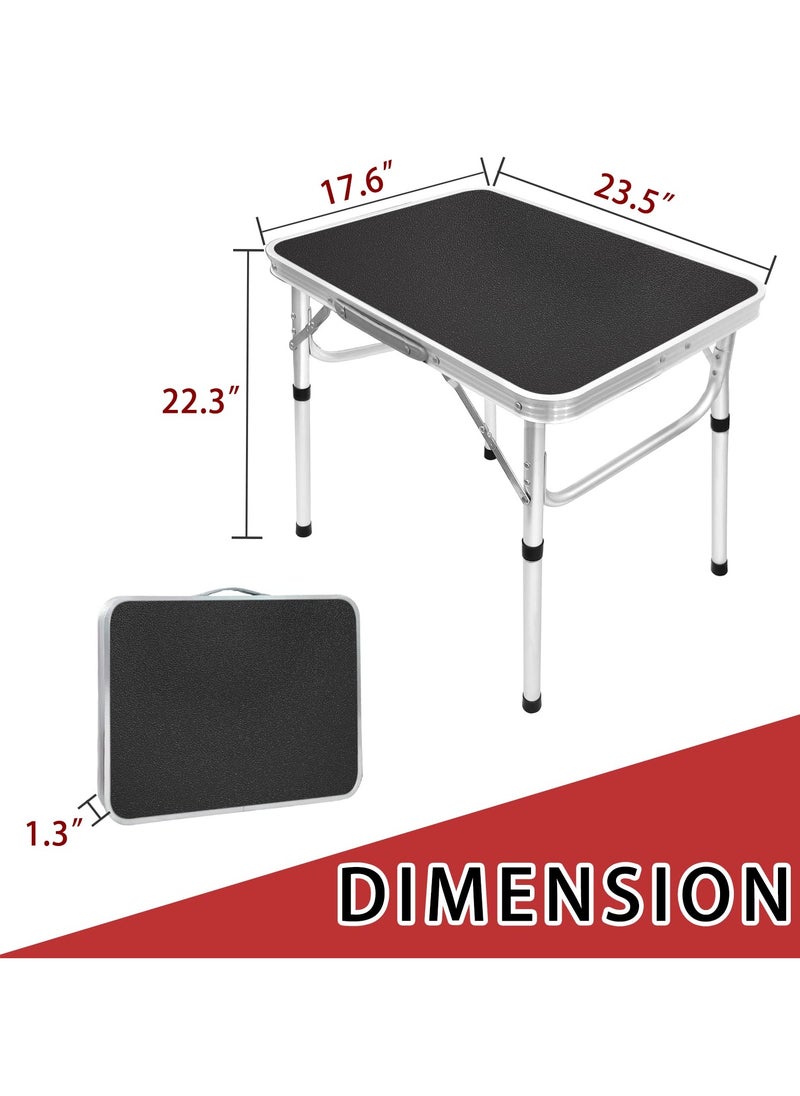 XiuWoo - Portable Trestle Outdoor Camping Table Aluminum Alloy Outdoor Folding Picnic Table Lightweight Trestle Outdoor Camping Table For Picnic Beach BBQ Party - Image 1