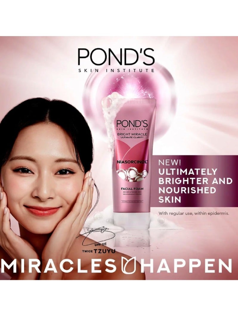 Pond's Bright Beauty Spot Less Glow Serum Facial Foam 100g - Image 3
