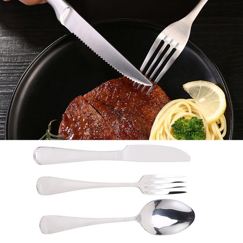 European Type 304 Stainless Steel Knives Forks Spoons Kit Tableware Cutlery Set Kitchen Supply24Pcs/Set for 6 Person - Image 5
