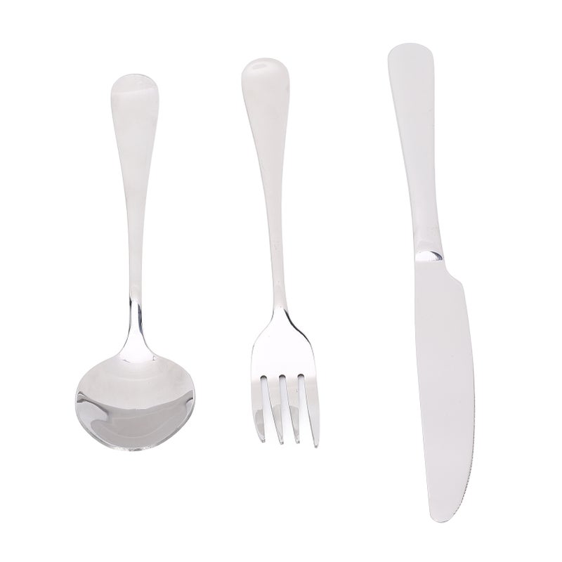 European Type 304 Stainless Steel Knives Forks Spoons Kit Tableware Cutlery Set Kitchen Supply24Pcs/Set for 6 Person - Image 1