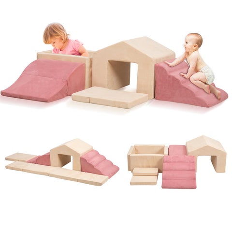 LOAOL Foam Climbing Toys for Toddlers 6PCS Climb and Crawl