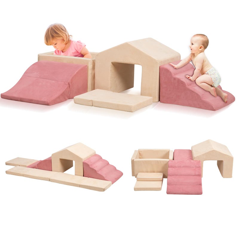 LOAOL Foam Climbing Toys for Toddlers 6PCS Climb and Crawl