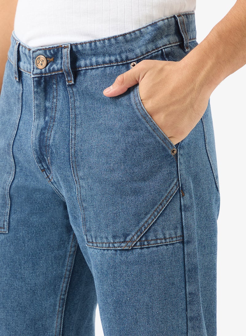 سفنتي فايف جينز بقصة مستقيمة - Image 4