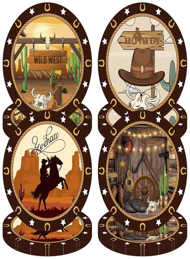 Crazy Night 48 Pcs Western Rodeo Paper Plates - 9",Cowboy Birthday Party Decorations, Howdy Cowgirl Supplies, Yeehaw Western Baby Shower Favors, Wild West Theme Tableware - Image 1