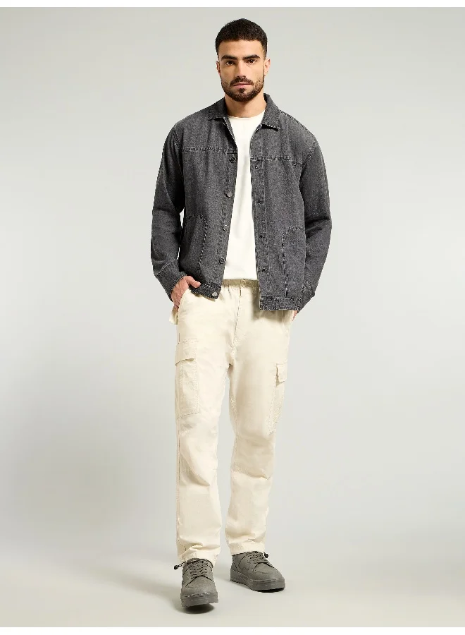 Beyoung Grey Denim Jacket Shirt