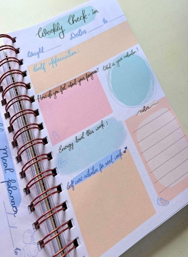 Bop Canvases 3-Month Fitness Journal - Workout & Progress Tracker for Daily Exercise, Habit Building & Health Goals - 96 Pages, A5 Size, Undated Gym Planner for Men & Women | Work for it - Image 4