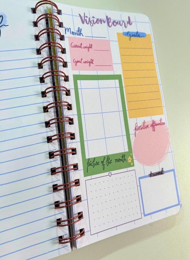 Bop Canvases 3-Month Fitness Journal - Workout & Progress Tracker for Daily Exercise, Habit Building & Health Goals - 96 Pages, A5 Size, Undated Gym Planner for Men & Women | Work for it - Image 5