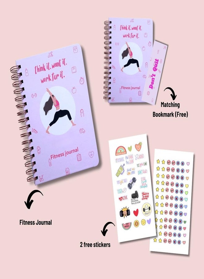 Bop Canvases 3-Month Fitness Journal - Workout & Progress Tracker for Daily Exercise, Habit Building & Health Goals - 96 Pages, A5 Size, Undated Gym Planner for Men & Women | Work for it - Image 2