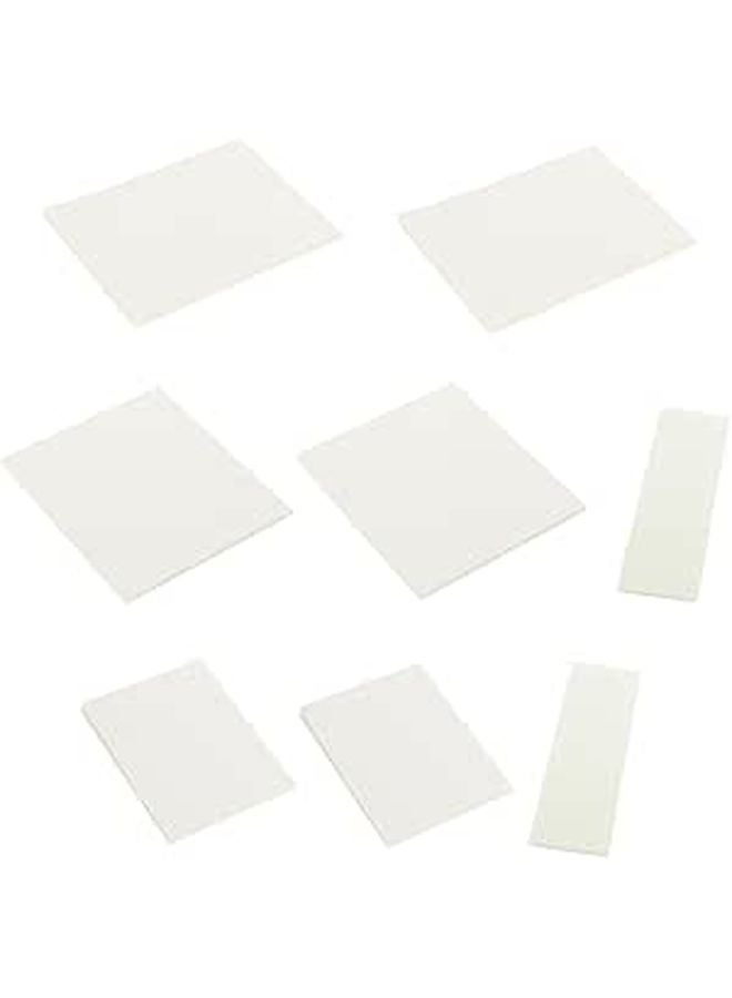 Clear Adhesive Notes Memo Stickers Smooth Writing Surface for School Office Scrapbooking Planning - Image 1