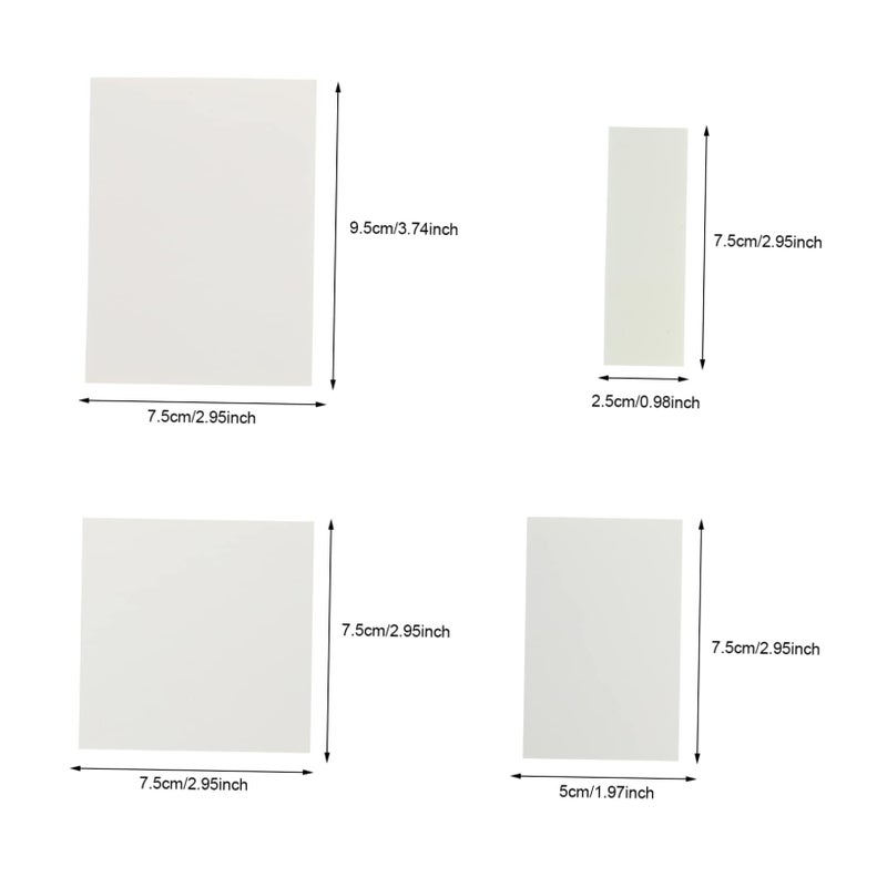 Clear Adhesive Notes Memo Stickers Smooth Writing Surface for School Office Scrapbooking Planning - Image 3
