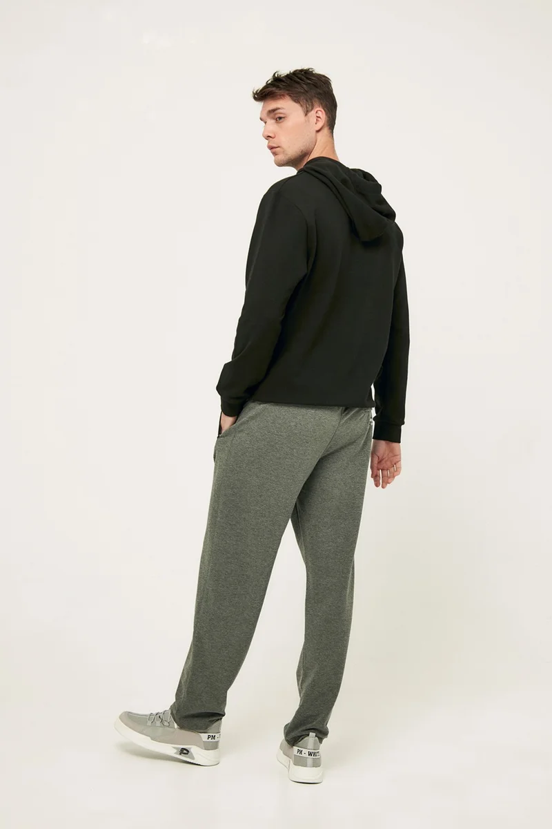FullaModa Text Printed Sweatpants with Zipper Pocket