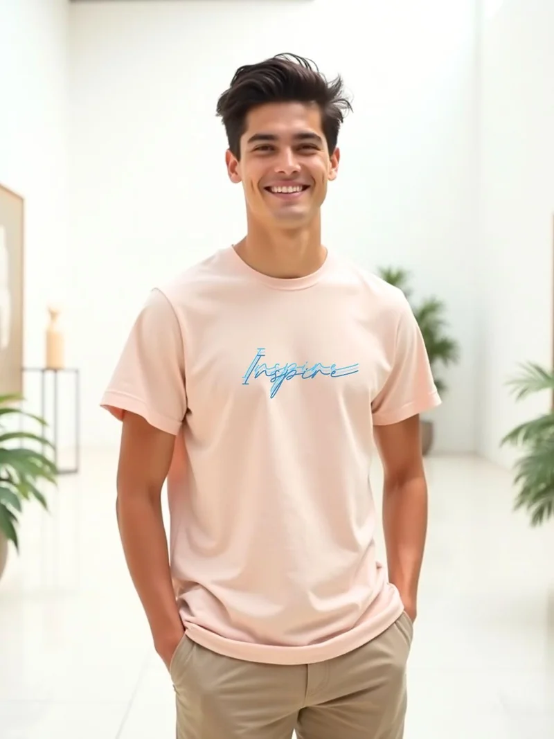 نوبيرو Cotton Graphic Printed T-Shirt for Men