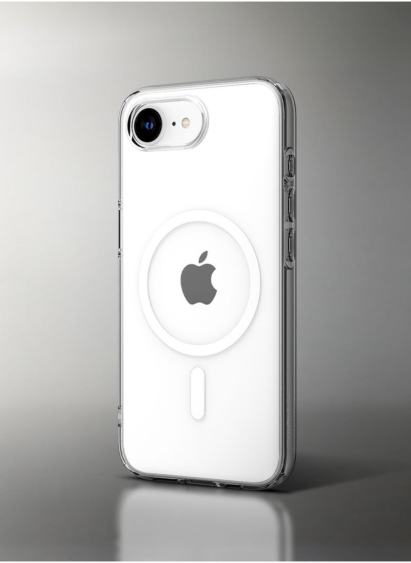 Spigen Liquid Crystal MagFit for iPhone 16e Case Cover with MagSafe (2025) - Clear White  - Image 3