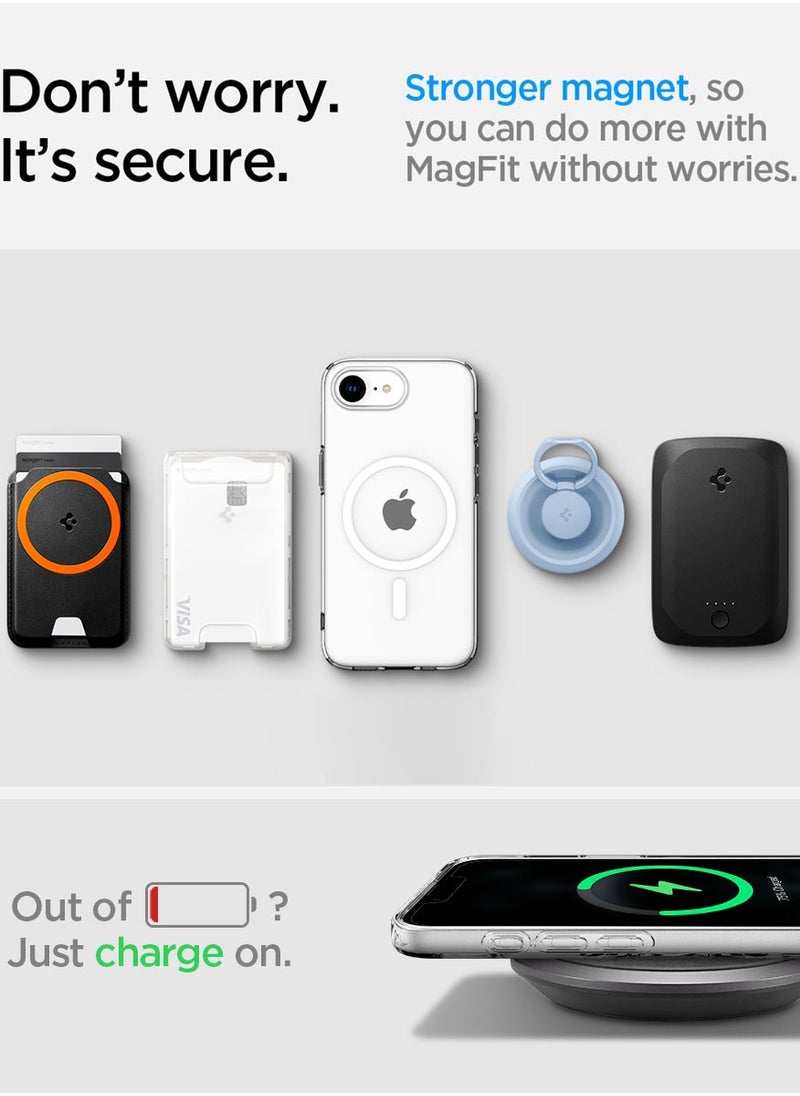 Spigen Liquid Crystal MagFit for iPhone 16e Case Cover with MagSafe (2025) - Clear White  - Image 5