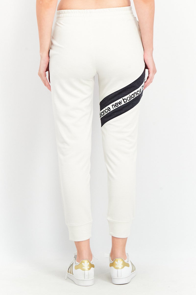 New Balance Women Athletic Fit Training Jogger Pants, Beige Combo  - Image 3